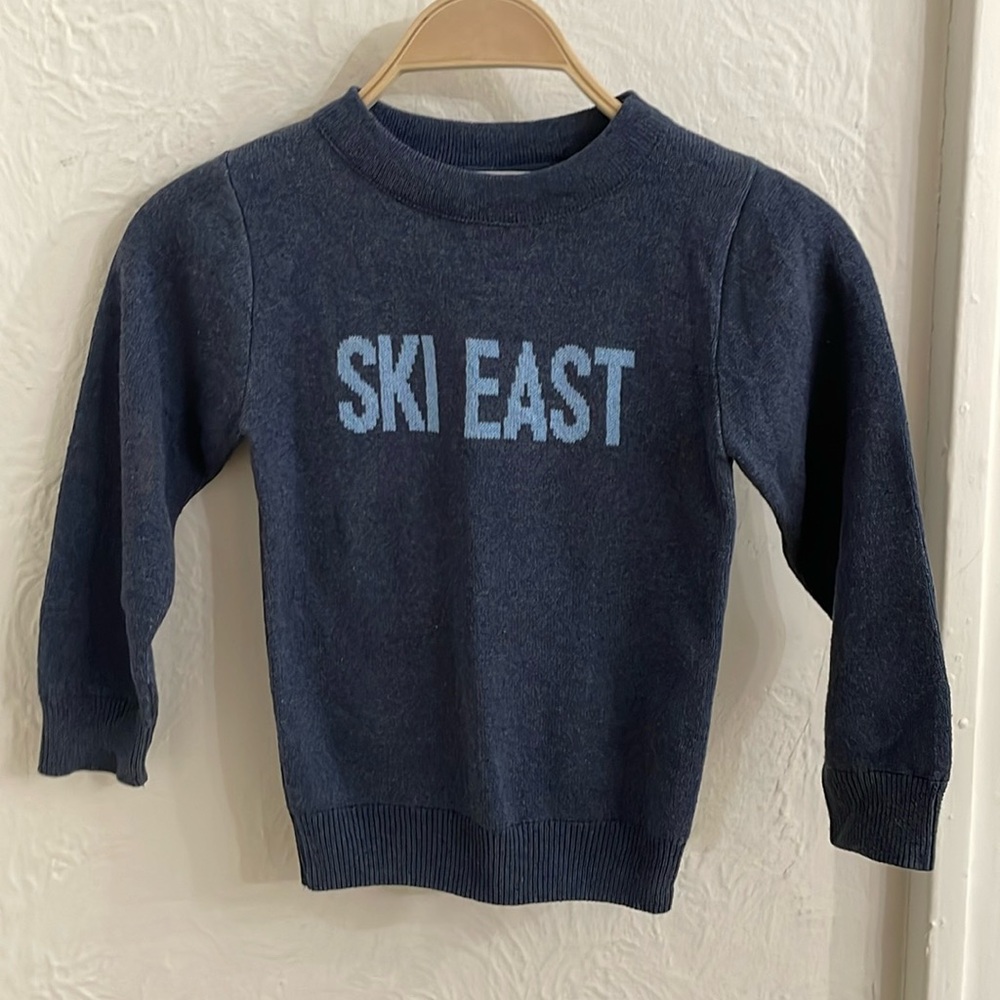 TOWN PRIDE Kid's Ski East Crewneck Sweatshirt Size 4 In Blue